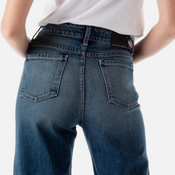 MODERN AMERICAN Denim Walking Shorts Pre-washed SAVANNAH High Wide Rhiannon 30 - Picture 1 of 11